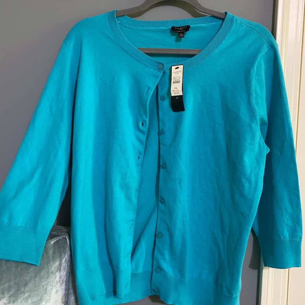 Talbots blue cardigan - New with Tags